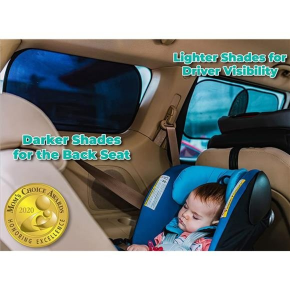 Car Window Shade (4Pack)- Car Window Shade for Baby- Car Seat Sun Protection - Picture 2 of 6